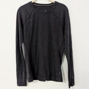 Smartwool Classic Thermal Merino Base Layer Crew Merino 250 Knit Gray Large L